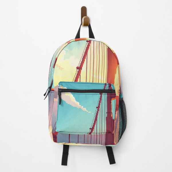 Item preview, Sunny Foggy Golden Gate Bridge Pixel Art designed and sold by grzezzz.