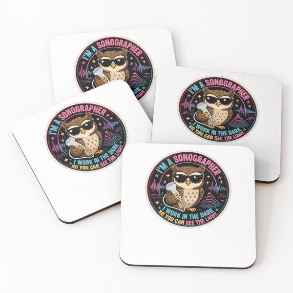Item preview, Sonographer Owl Work In The Dark Ultrasound Doctor designed and sold by CleverRaccoon.