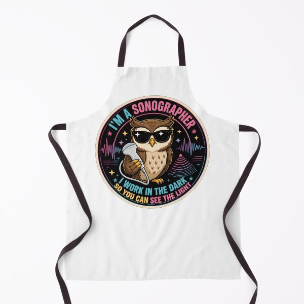 Item preview, Sonographer Owl Work In The Dark Ultrasound Doctor designed and sold by CleverRaccoon.