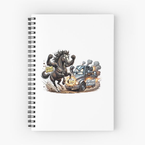 Item preview, Wild Horse Versus Mechanical Vehicle Speed Clash Sticker designed and sold by Imaginarium of Chaos falcon88 .
