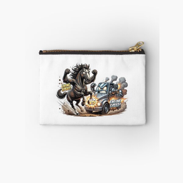 Item preview, Wild Horse Versus Mechanical Vehicle Speed Clash Sticker designed and sold by Imaginarium of Chaos falcon88 .