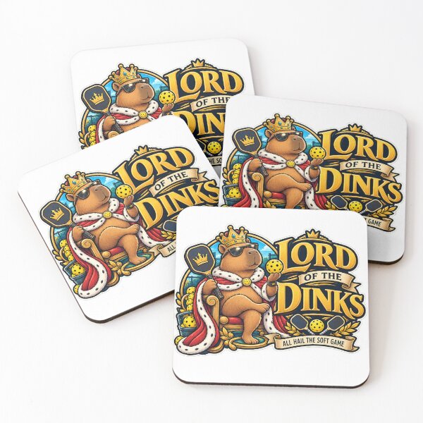 Item preview, Lord of the Dinks – Funny Royal Capybara Pickleball Design designed and sold by 50Pxels.