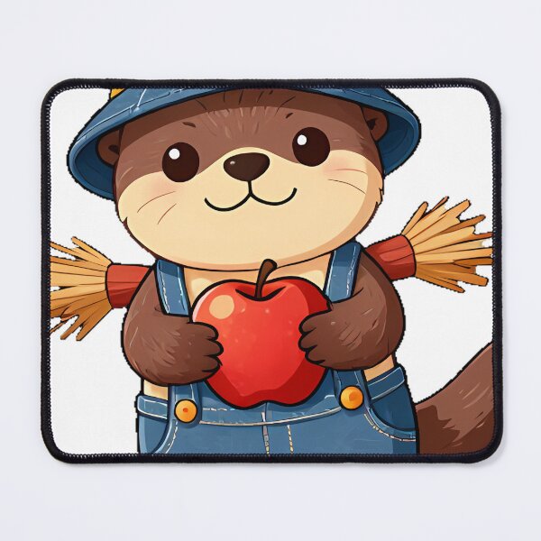 Item preview, Cute River Otter Scarecrow Icon designed and sold by pumsquare.