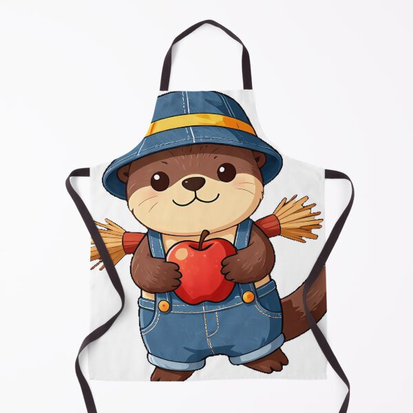 Item preview, Cute River Otter Scarecrow Icon designed and sold by pumsquare.