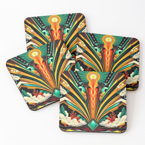 Item preview, ArtDeco Sun Energy in surreal nature column designed and sold by FotoworldEdel.