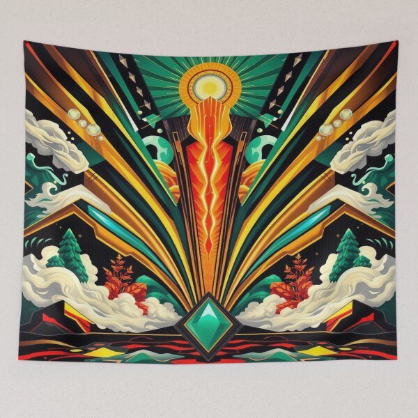 Item preview, ArtDeco Sun Energy in surreal nature column designed and sold by FotoworldEdel.