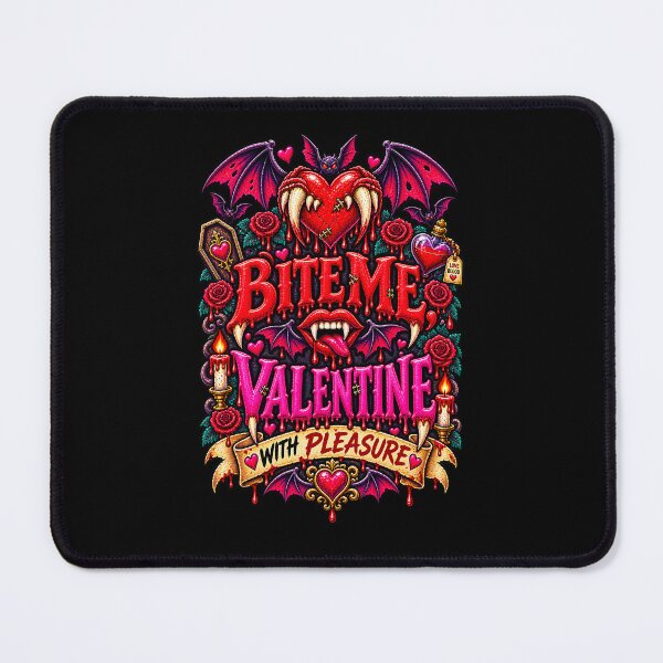 Item preview, DARK LOVE ❤️ - MONSTER ROMANCE COLLETION -  VAMPIRE LOVE - BITE ME, VALENTINE - WITH PLEASURE - v2 designed and sold by WheelieGdArt.