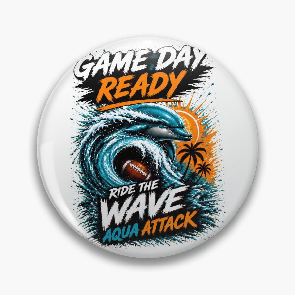 Item preview, Ocean Wave Dolphin Football Adventure Graphic designed and sold by RyanVasqu47526.