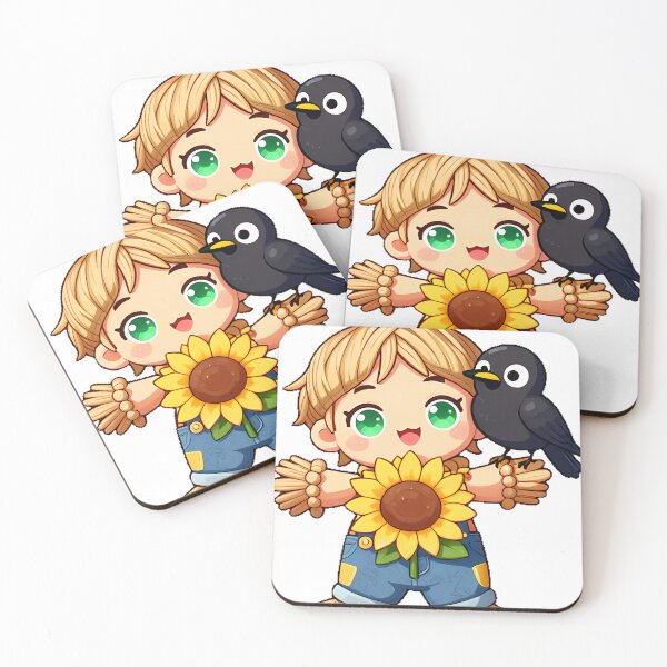 Item preview, Cute Scarecrow with Crow Friend Icon designed and sold by pumsquare.