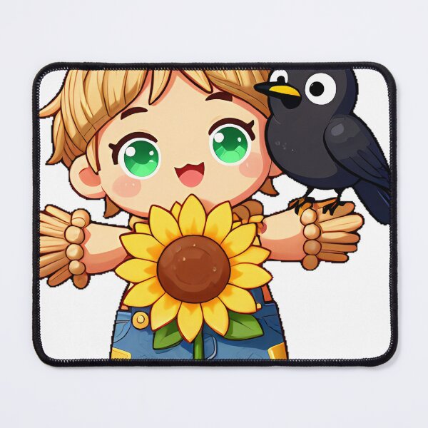 Item preview, Cute Scarecrow with Crow Friend Icon designed and sold by pumsquare.