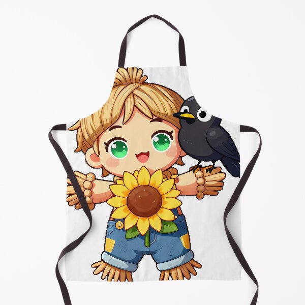 Item preview, Cute Scarecrow with Crow Friend Icon designed and sold by pumsquare.