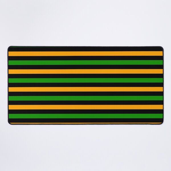 Item preview, Yellow And Green Stripes Design Black designed and sold by PatternTitan.