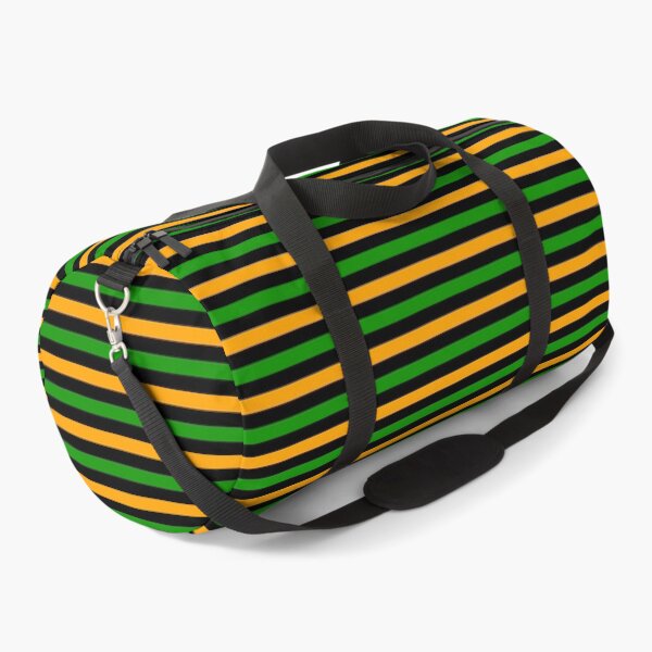 Item preview, Yellow And Green Stripes Design Black  designed and sold by PatternTitan.