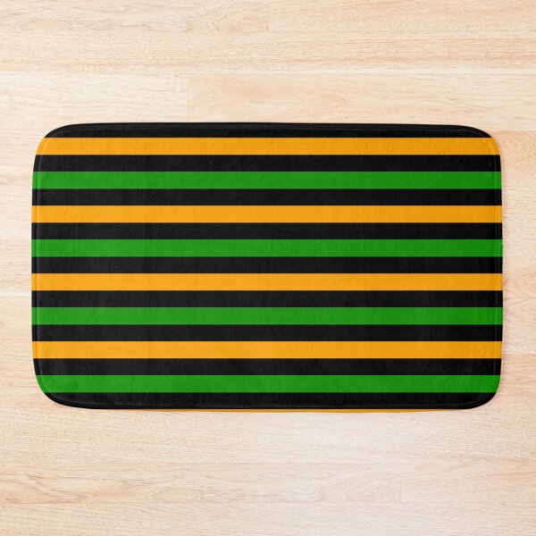 Item preview, Yellow And Green Stripes Design Black  designed and sold by PatternTitan.