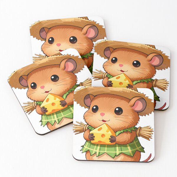 Item preview, Cute Little Mouse Scarecrow Icon designed and sold by pumsquare.