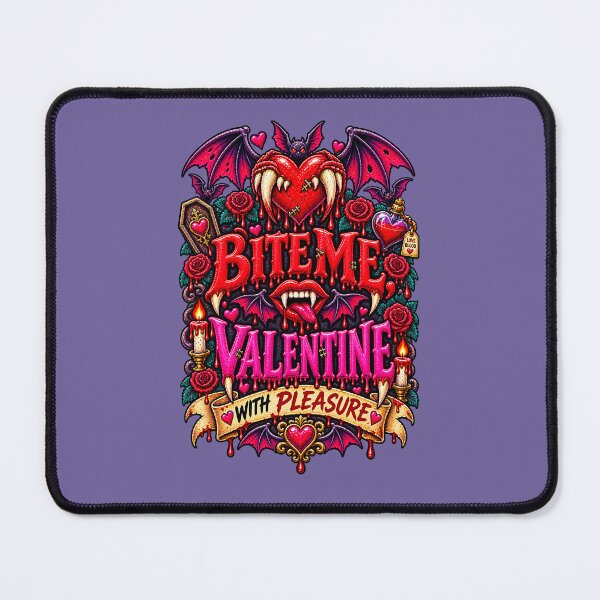 Item preview, DARK LOVE ❤️ - MONSTER ROMANCE COLLETION - VAMPIRE LOVE - BITE ME, VALENTINE - WITH PLEASURE - v3 designed and sold by WheelieGdArt.