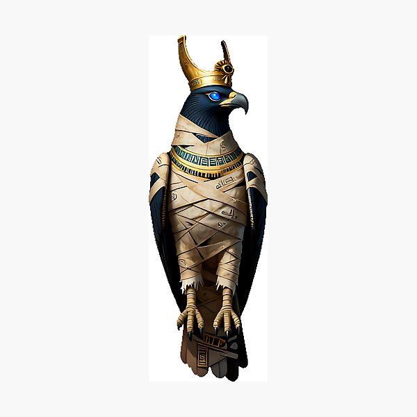 Item preview, Gothic Mummy Horus Falcon designed and sold by IllumeInk.