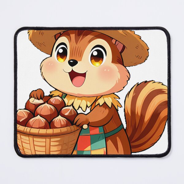 Item preview, Cute Chipmunk Scarecrow Icon designed and sold by pumsquare.