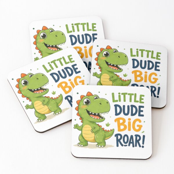 Item preview, Little Dude Big Roar Dinosaur Artwork  Tags designed and sold by FABIOLA1970.