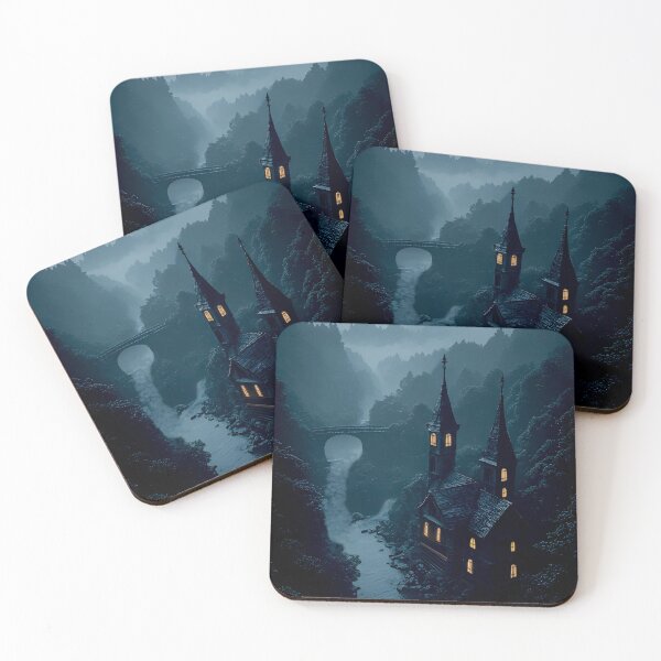 Item preview, Gothic Midnight Castle Print designed and sold by Vhelir-Art.