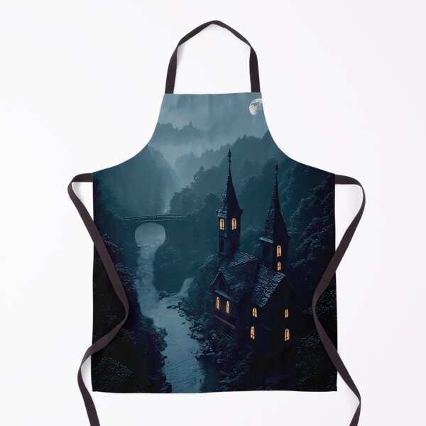 Item preview, Gothic Midnight Castle Print designed and sold by Vhelir-Art.