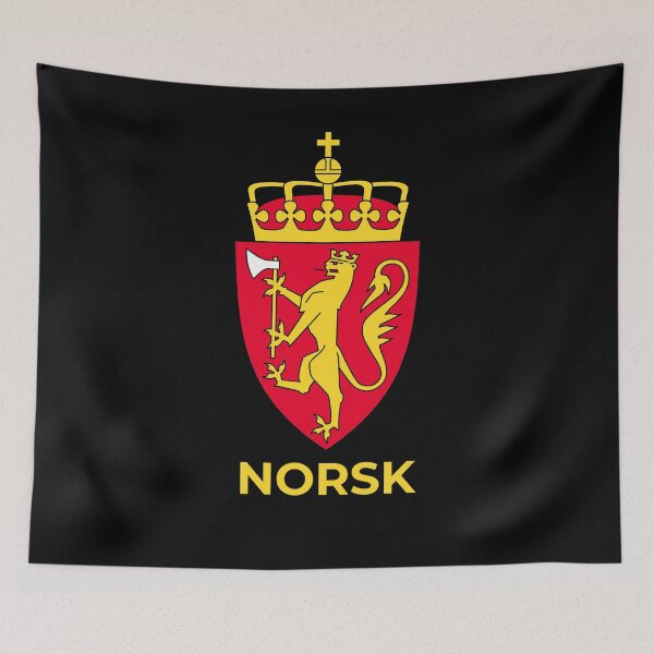 Item preview, Norwegian Royal Coat of Arms - Heraldry design + NORSK designed and sold by lachataigne.