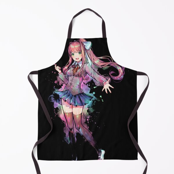 Item preview, Monika Doki Doki Literature Club Ink Video Game Streetwear Tee designed and sold by Senpaiwaves.