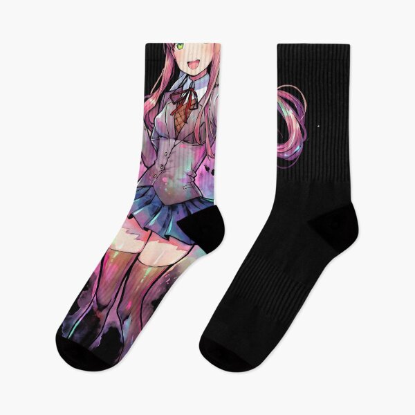 Item preview, Monika Doki Doki Literature Club Ink Video Game Streetwear Tee designed and sold by Senpaiwaves.