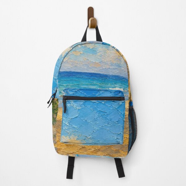 Item preview, Andaman Beach Twilight, Tropical Ocean Coastal Oil Painting designed and sold by BlossoraStudio.