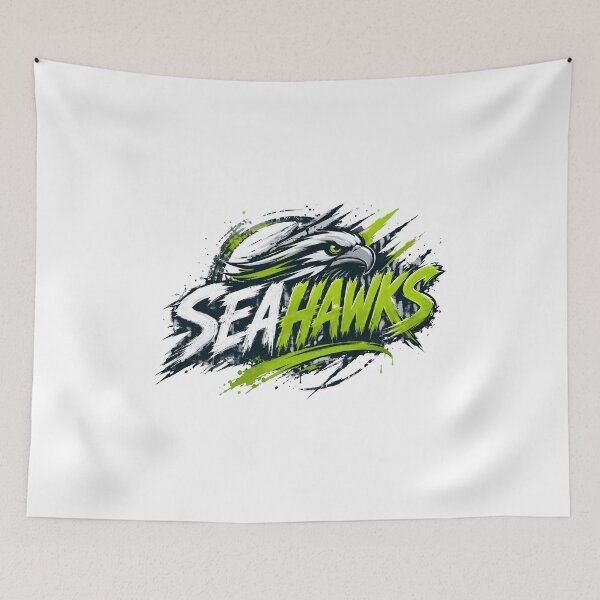 Item preview, Seattle Hawks Eagle Bold Neon Sports Graphic Design designed and sold by JohnBrewe65431.