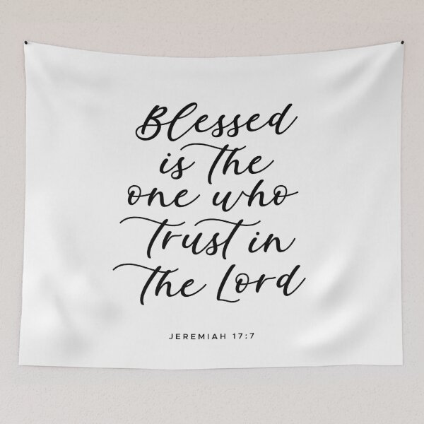 Item preview, Blessed is the one who trust in the Lord quote designed and sold by Paigaam.