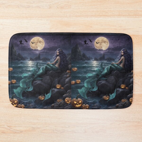 Item preview, Halloween Mermaid – Gothic Moonlit Ocean Fantasy designed and sold by Shiwwa.