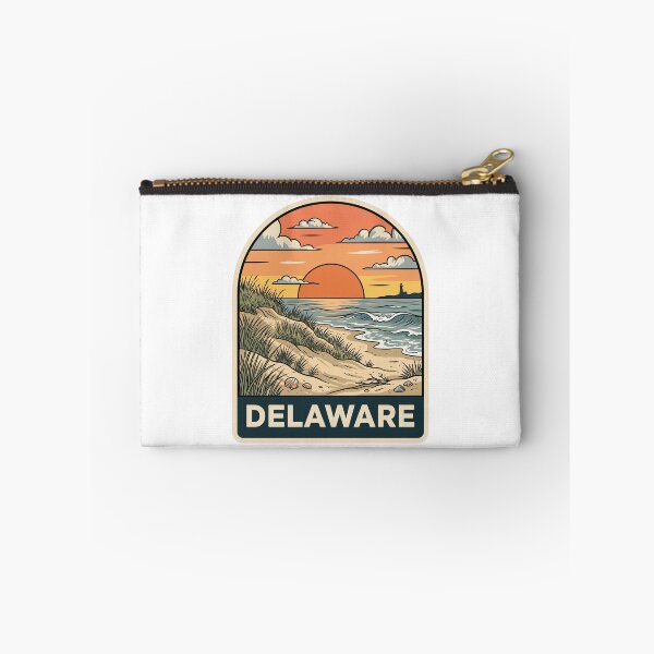 Item preview, intage Delaware Coastal Lighthouse Beach Sunset Travel Graphic designed and sold by Paper Drip.
