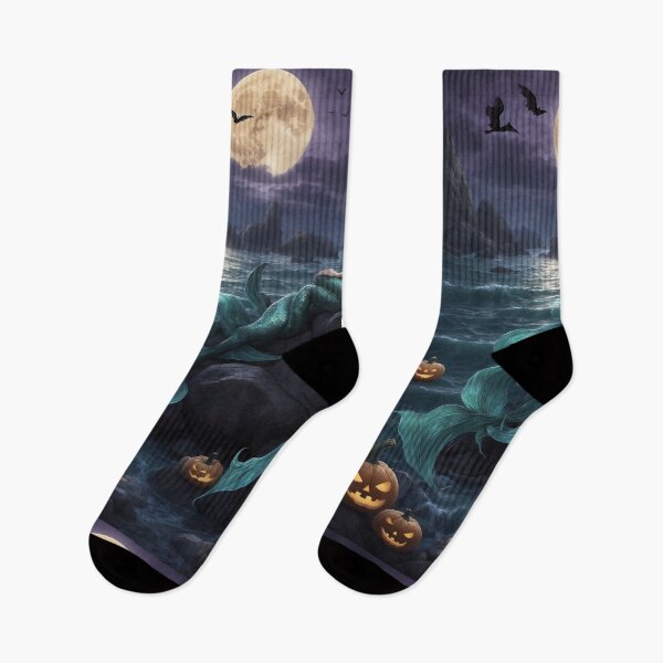 Item preview, Halloween Mermaid – Gothic Moonlit Ocean Fantasy designed and sold by Shiwwa.