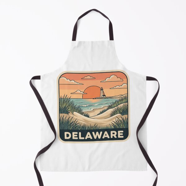 Item preview, intage Delaware Coastal Lighthouse Beach Sunset Travel Graphic designed and sold by Paper Drip.