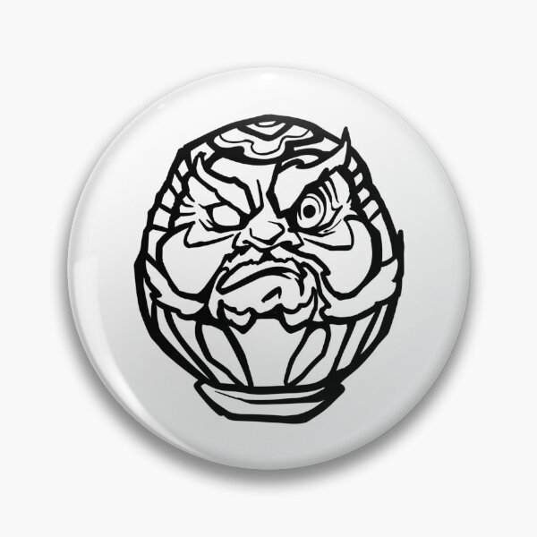 Item preview, Daruma doll woodcut style designed and sold by amidst-no-whale.