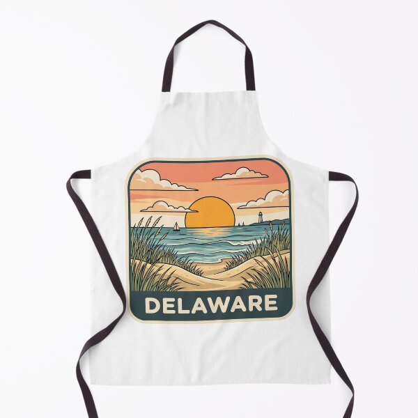 Item preview, intage Delaware Coastal Lighthouse Beach Sunset Travel Graphic designed and sold by Paper Drip.