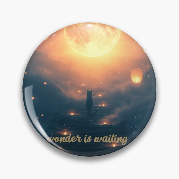 Item preview, Wonder Is Waiting – Black Cat Journey to the Moon designed and sold by DimyMoon.