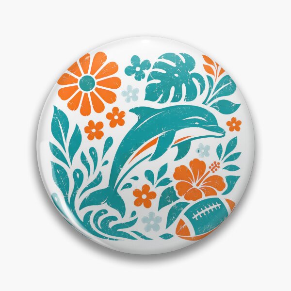 Item preview, Tropical Dolphin Floral Football Coastal Design designed and sold by KathleenR67443.