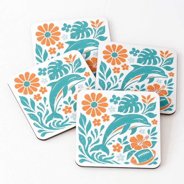 Item preview, Tropical Dolphin Floral Football Coastal Design designed and sold by KathleenR67443.