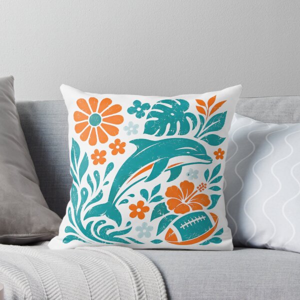 Item preview, Tropical Dolphin Floral Football Coastal Design designed and sold by KathleenR67443.