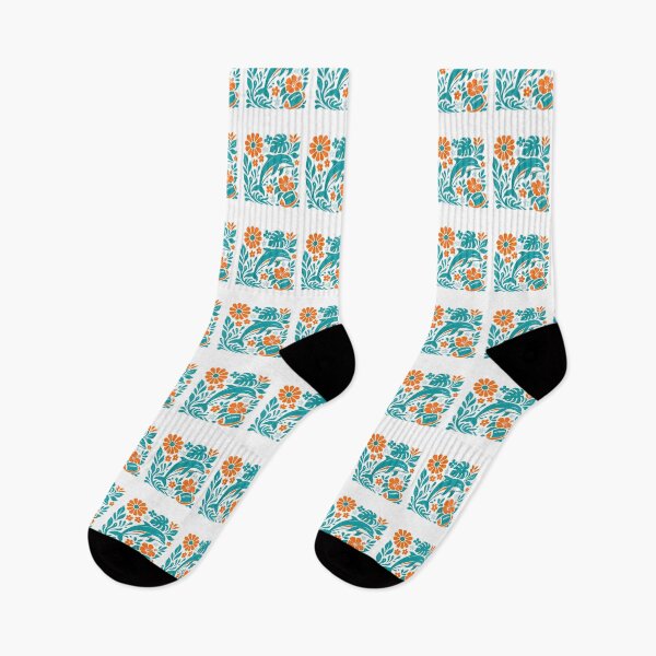 Item preview, Tropical Dolphin Floral Football Coastal Design designed and sold by KathleenR67443.