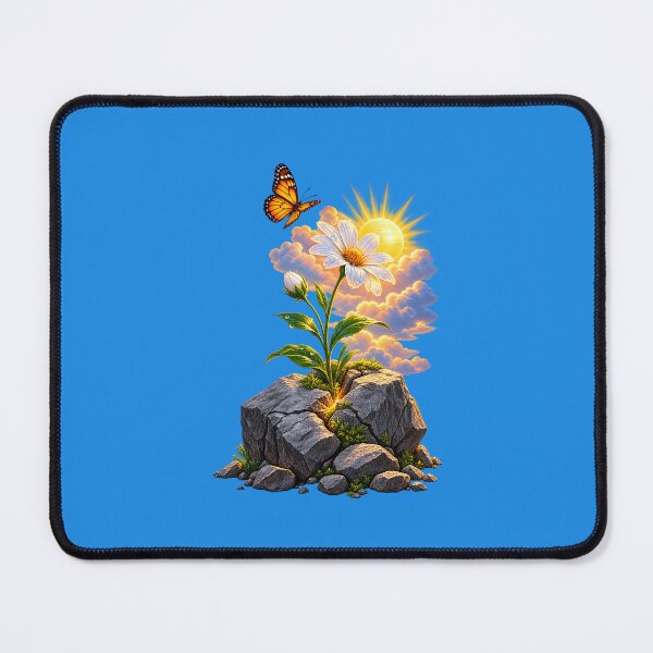 Item preview, Bloom Through Adversity – Wildflower Growing Through Rock Inspirational Nature Design designed and sold by Ishratparween11.