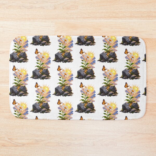 Item preview, Bloom Through Adversity – Wildflower Growing Through Rock Inspirational Nature Design designed and sold by Ishratparween11.