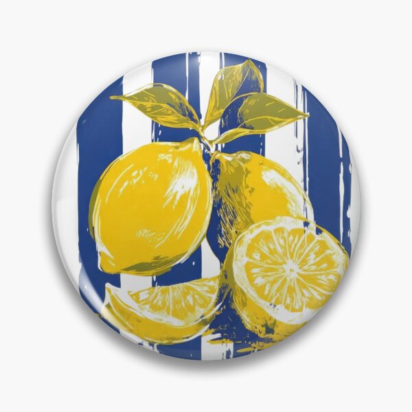 Item preview, Retro Lemon Mediterranean Summer Fruit Design designed and sold by wecrea.