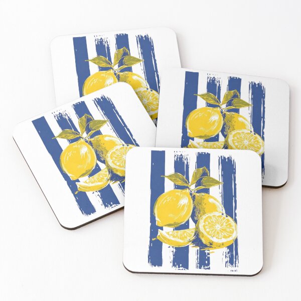 Item preview, Retro Lemon Mediterranean Summer Fruit Design designed and sold by wecrea.