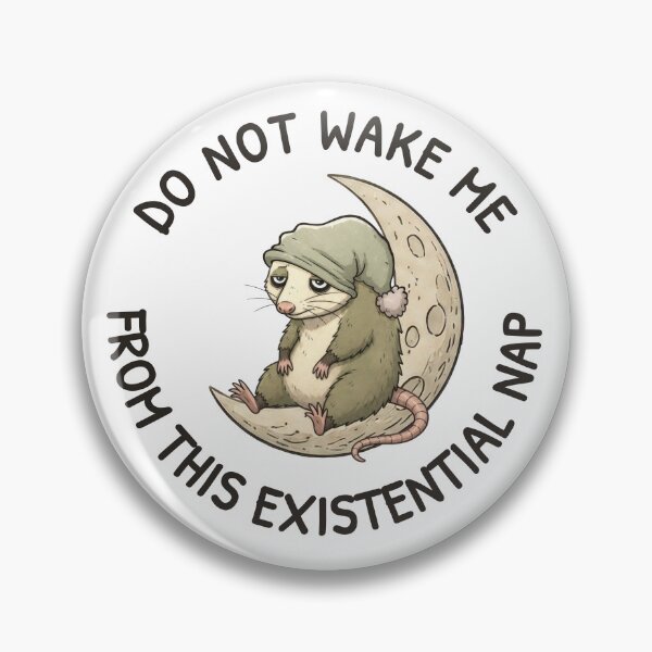 Item preview, Existential Nap – Cozy Burnout Humor designed and sold by ChernotytskaArt.