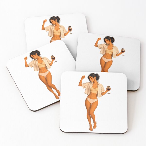 Item preview, Elegant Woman Celebrating with Wine – Summer Party Art designed and sold by GRFORA.