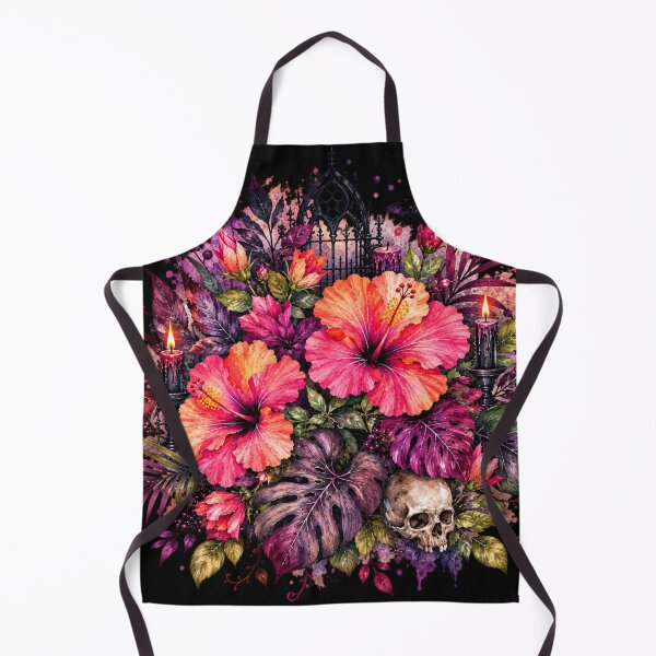 Item preview, Gothic Tropical Hibiscus Garden | Dark Floral Art designed and sold by IamNolmo.