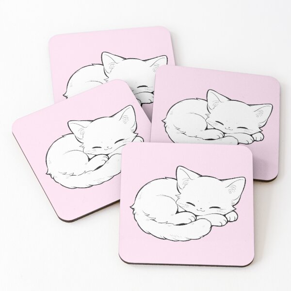 Item preview, Cute Sleeping Kitten Cozy Cat Drawing designed and sold by jianina-alondra.